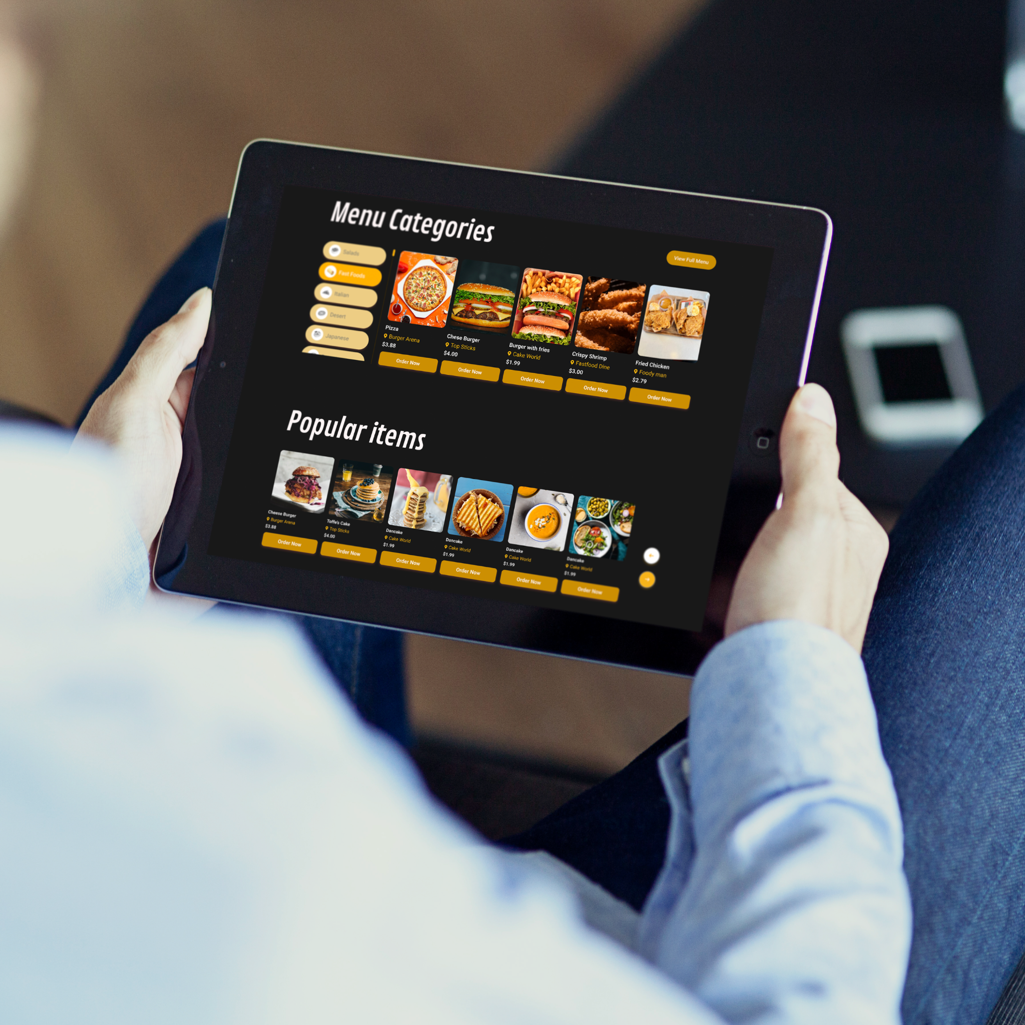 Nom Nom tablet mockup